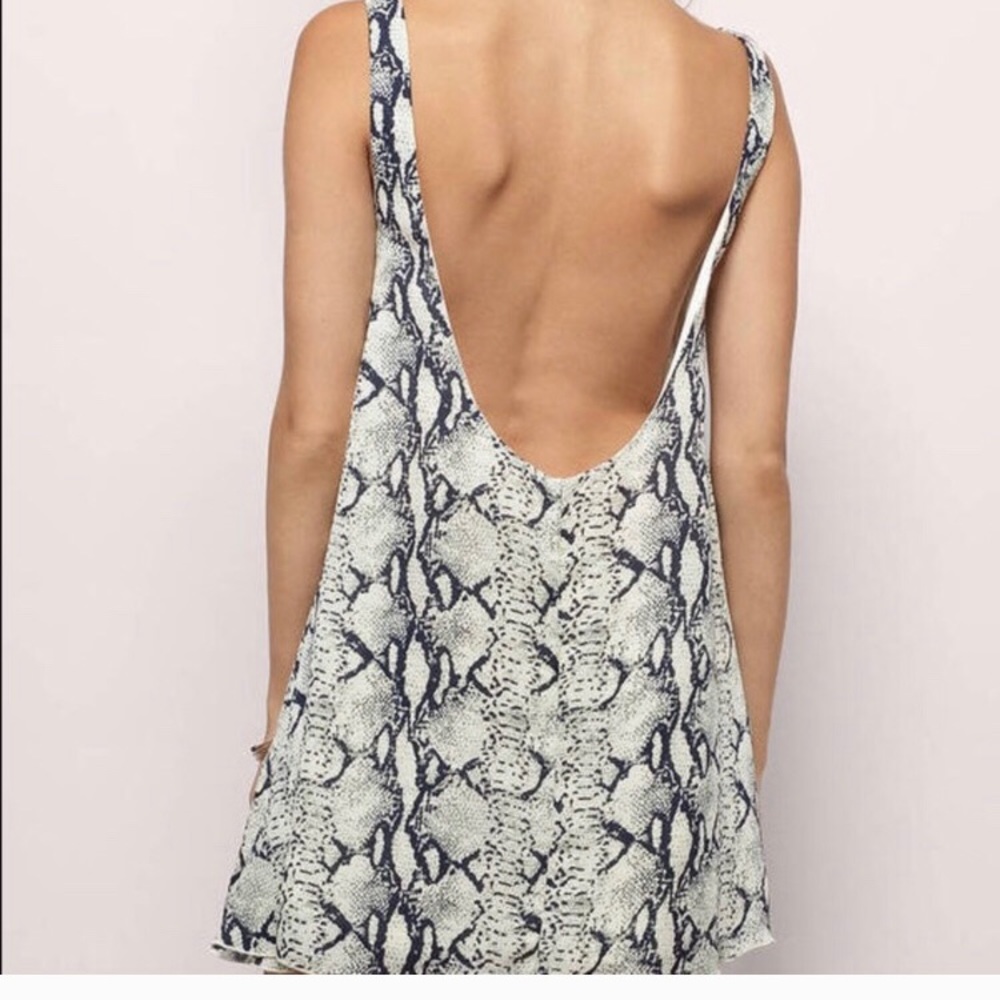 TOBI snake print mini dress